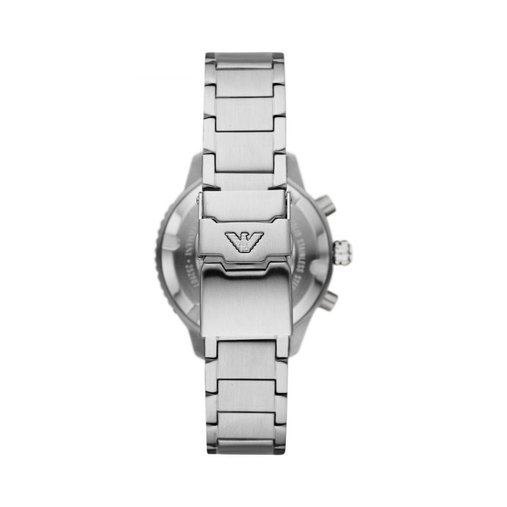 Emporio Armani Diver Green Dial Chronograph Watch