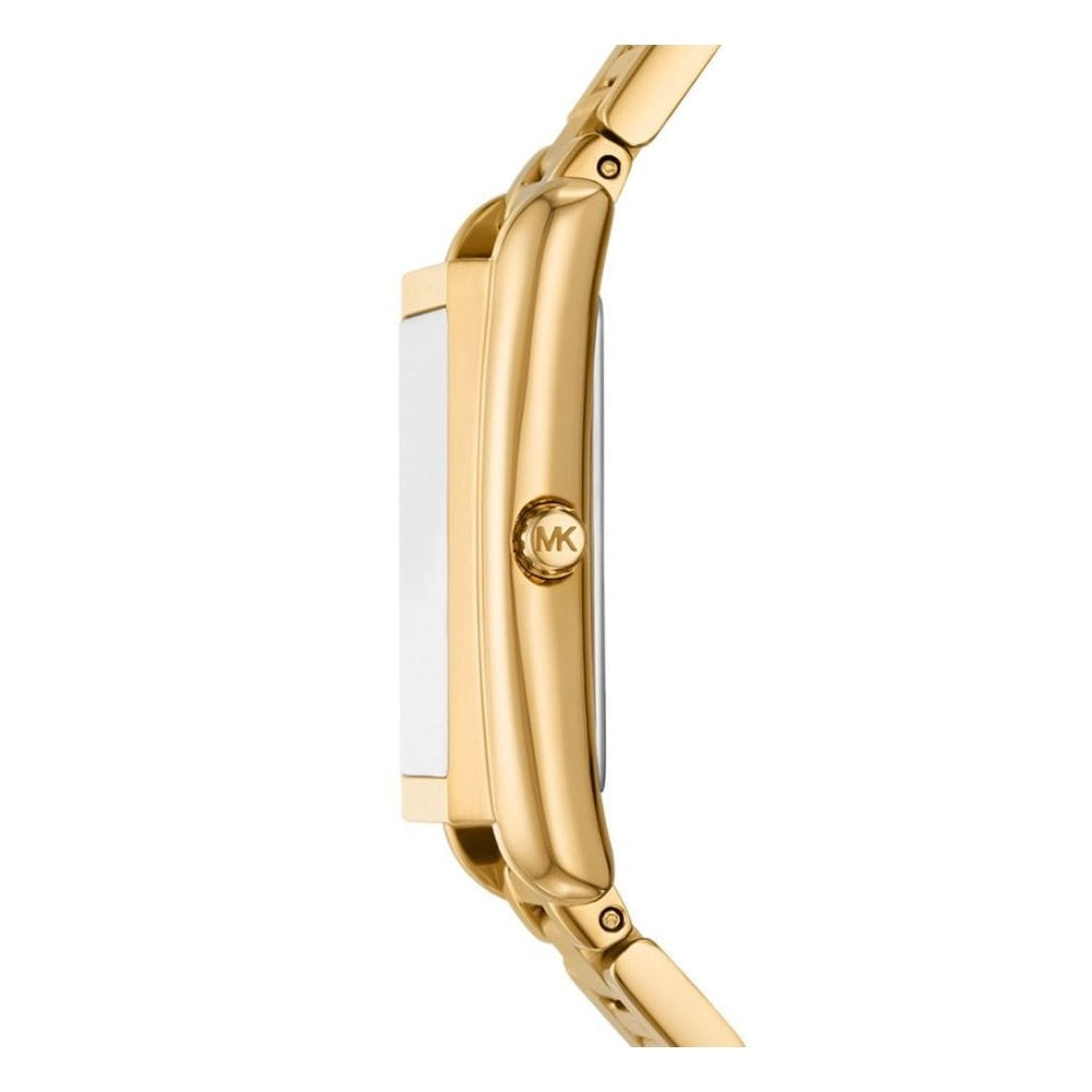 Essex, Rectangular Ladies Gold Stainless Steel Watch