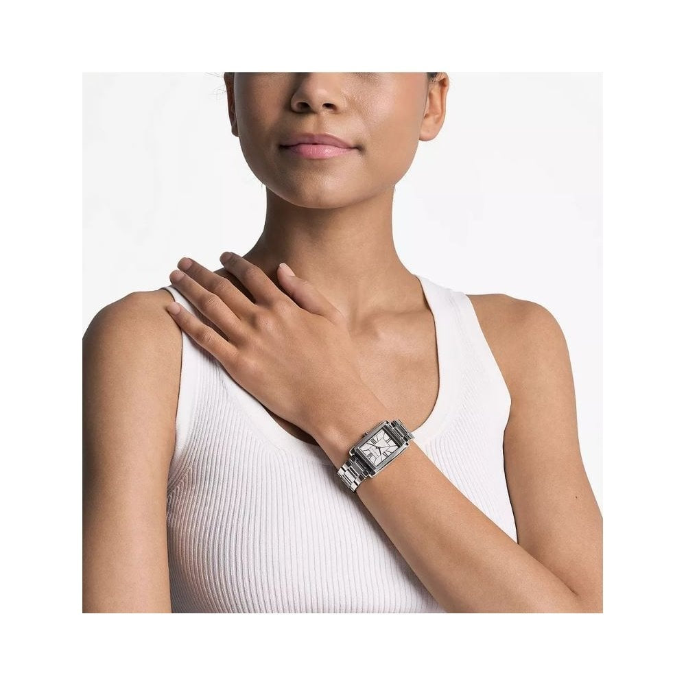 Essex, Rectangular Ladies Stainless Steel Watch