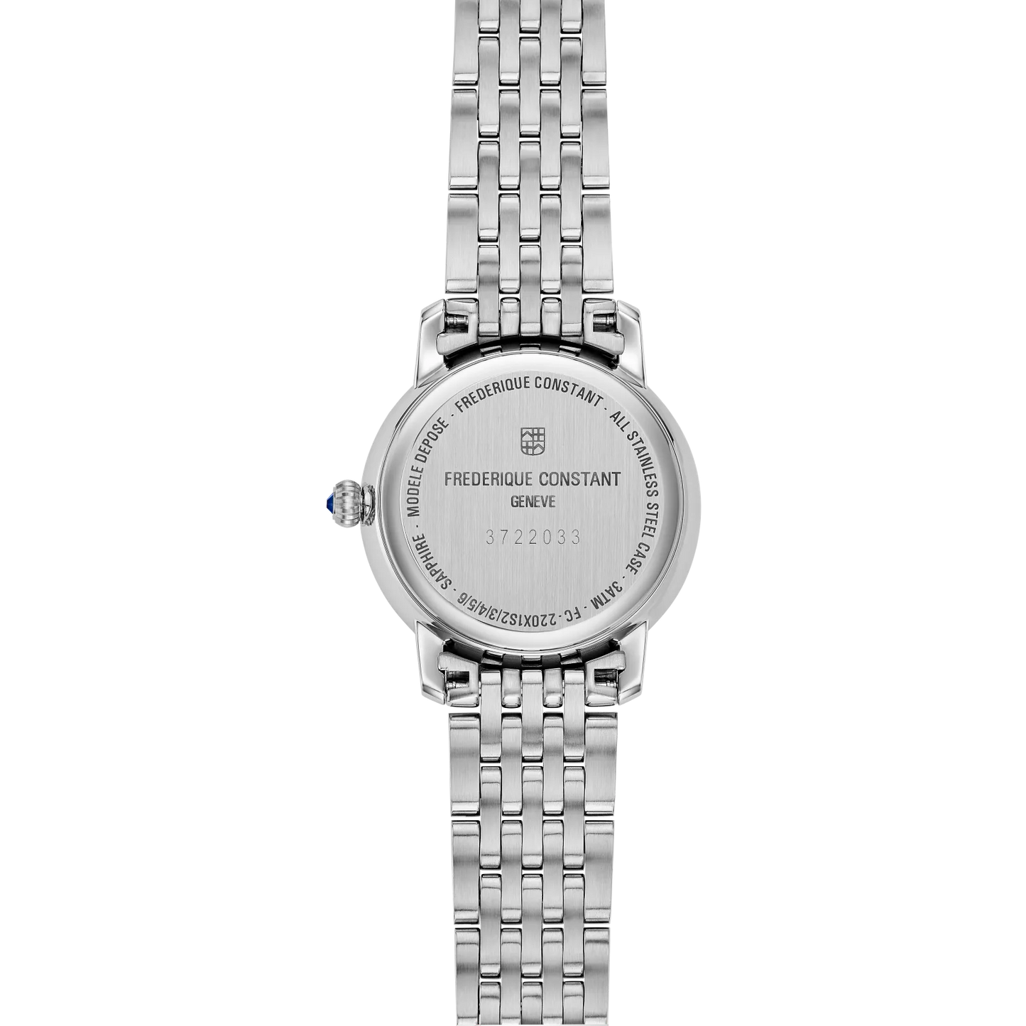 Frederique Constant Classics Slimline Diamond Ladies Stainless Steel Watch