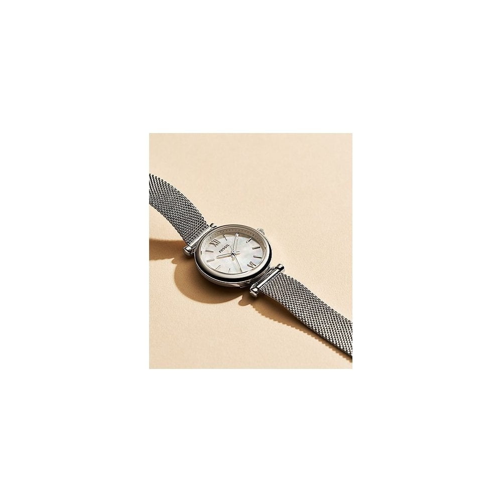 FOSSIL LADIES WATCH Carlie Three-Hand Stainless Steel Watch