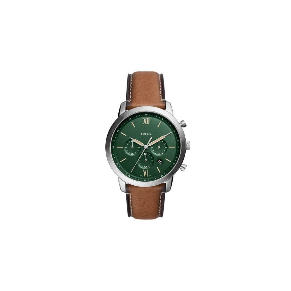 FOSSIL NEUTRA BROWN LEATHER GENTS WATCH