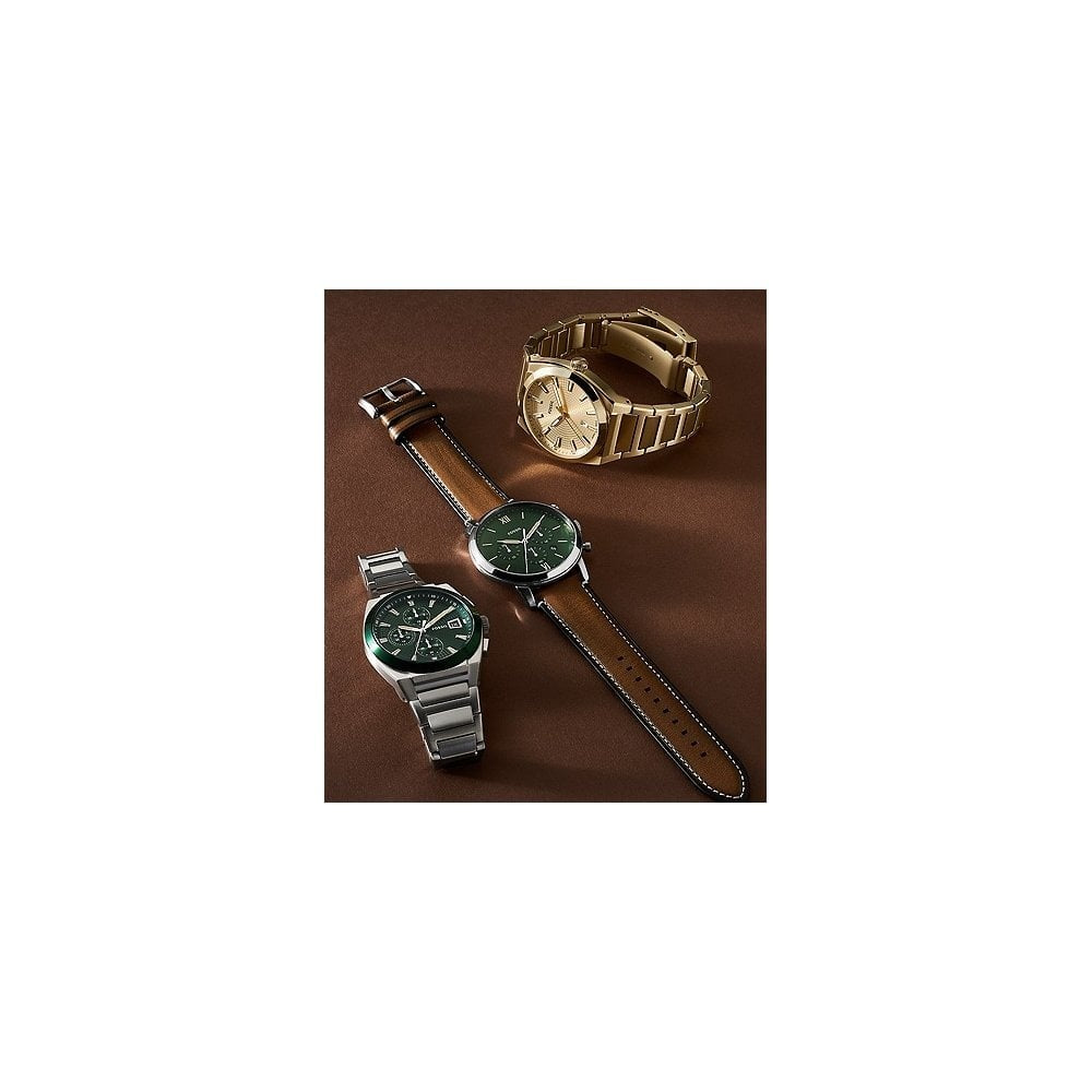 FOSSIL NEUTRA BROWN LEATHER GENTS WATCH