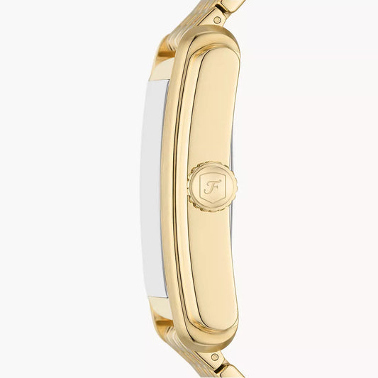 Carraway Three-Hand Gold-Tone Stainless Steel Fossil Watch