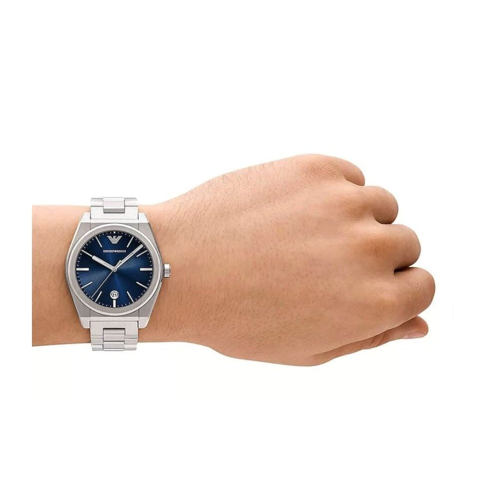 Federico, Blue Dial Gents Stainless Steel Watch
