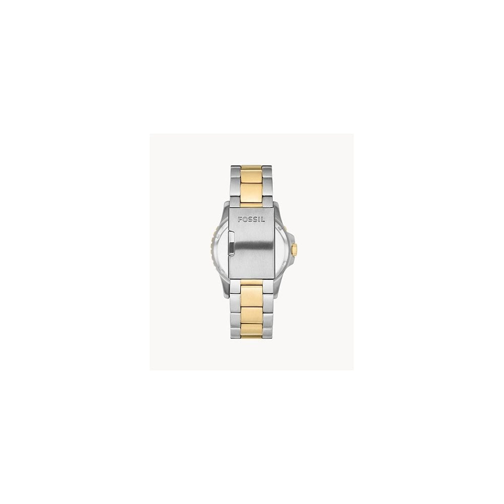Fossil Blue Three-Hand Date Two-Tone Stainless Steel Watch