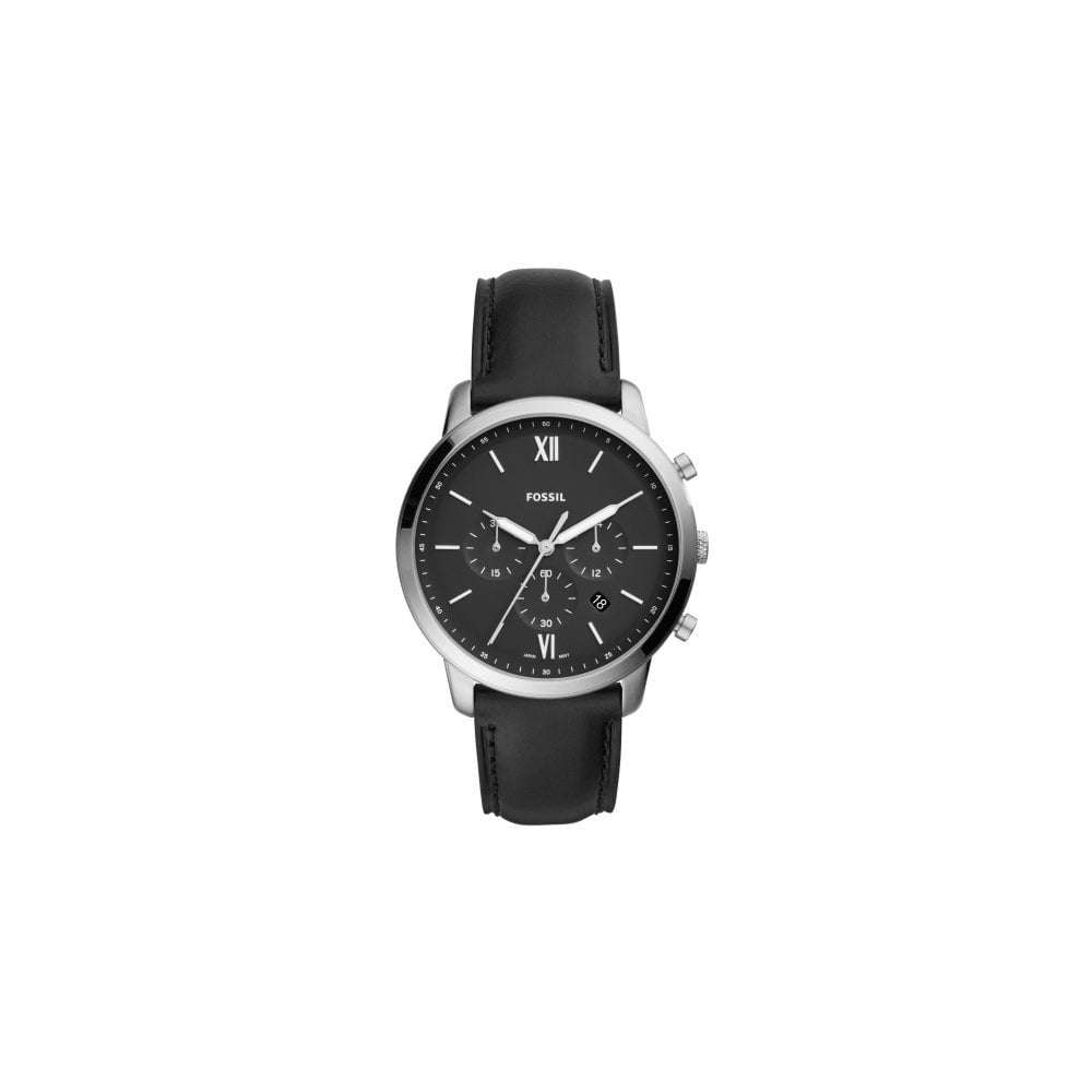 Fossil Neutra Chronograph Black Leather Watch