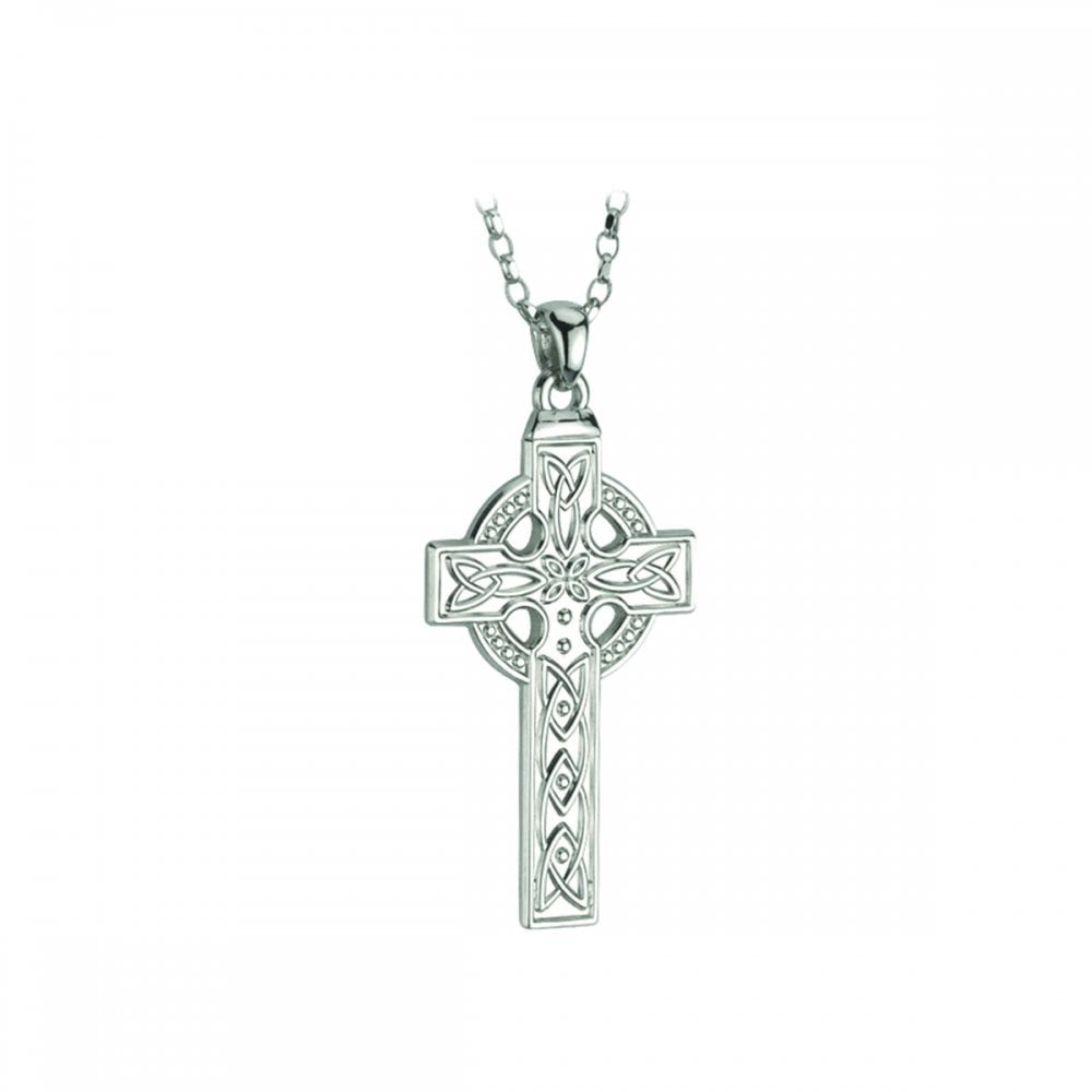 GENTS STERLING SILVER CELTIC CROSS BY SOLVAR