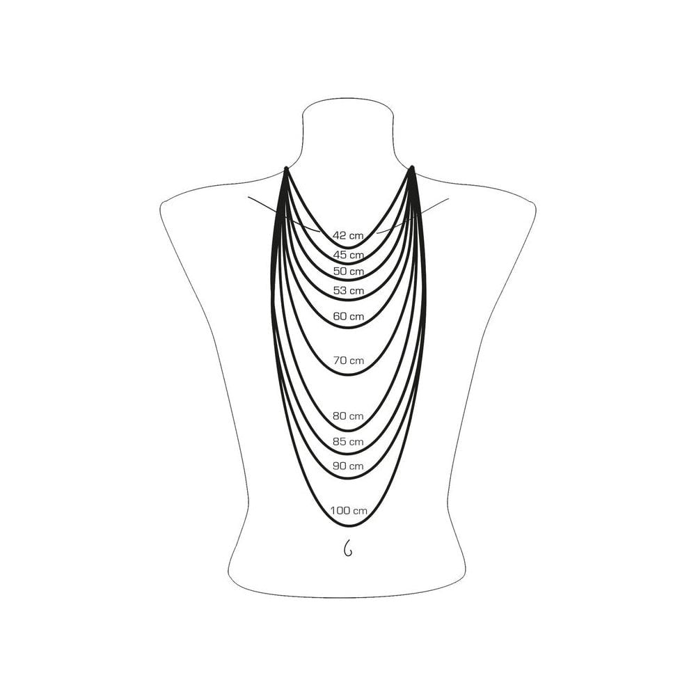 GLAM & SOUL ROSE GOLD ON SILVER VENEZIA CHAIN