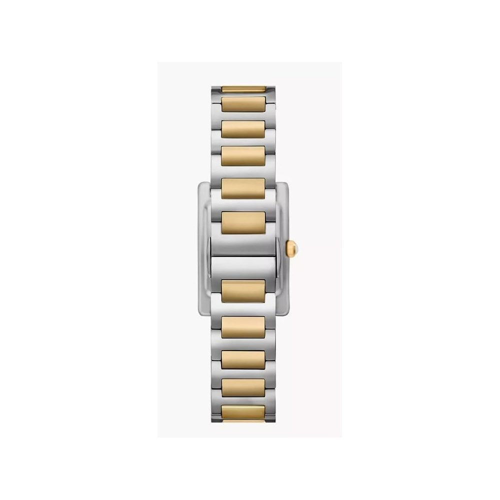 Genni, Mother of Pearl Dial Pavé Ladies Two-Toned Stainless Steel Watch