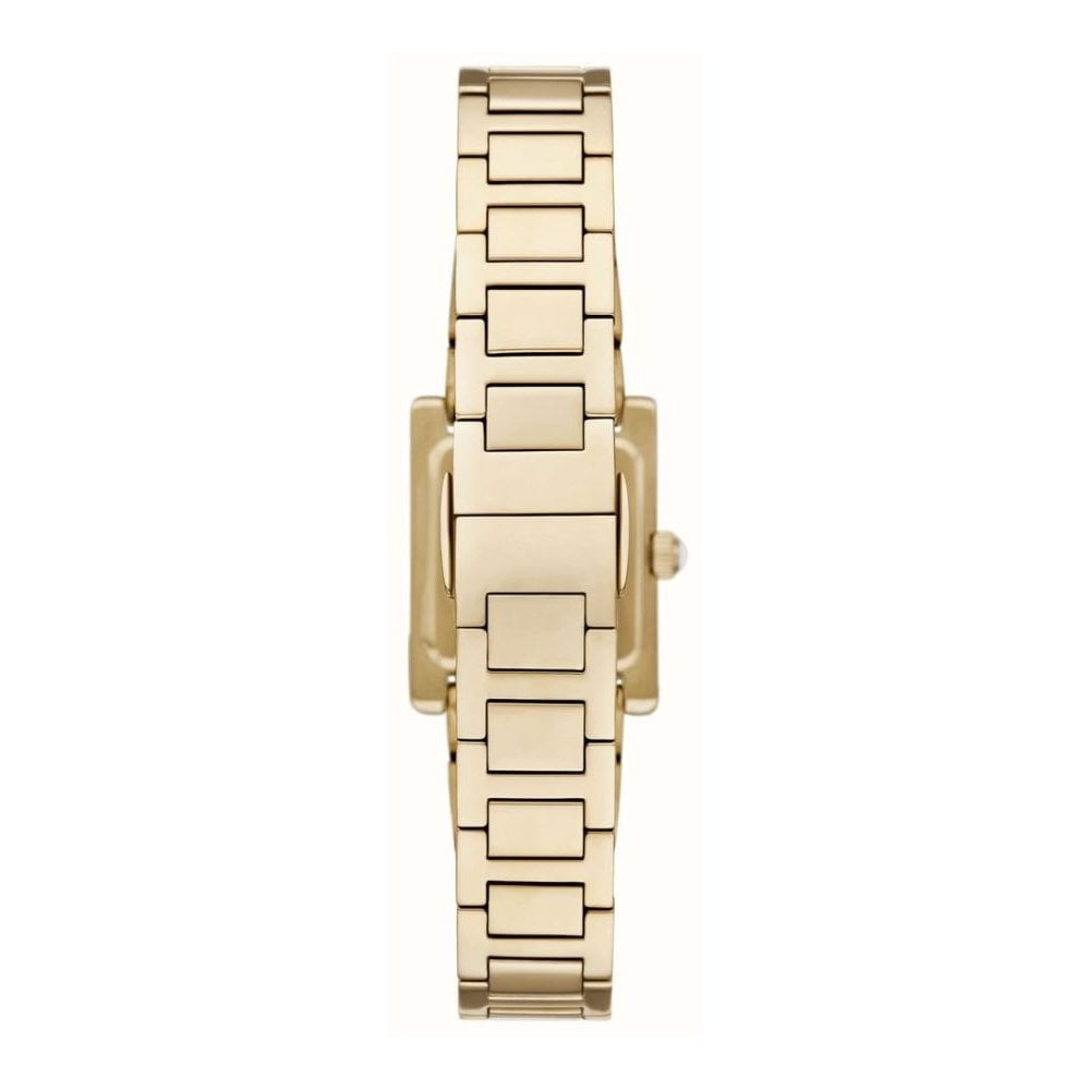 Genni, Pavé, Mother of Pearl Dial, Ladies Gold Stainless Steel Watch