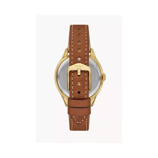 Gilmore, Three-Hand ,Date, Ladies Medium Brown Leather Watch