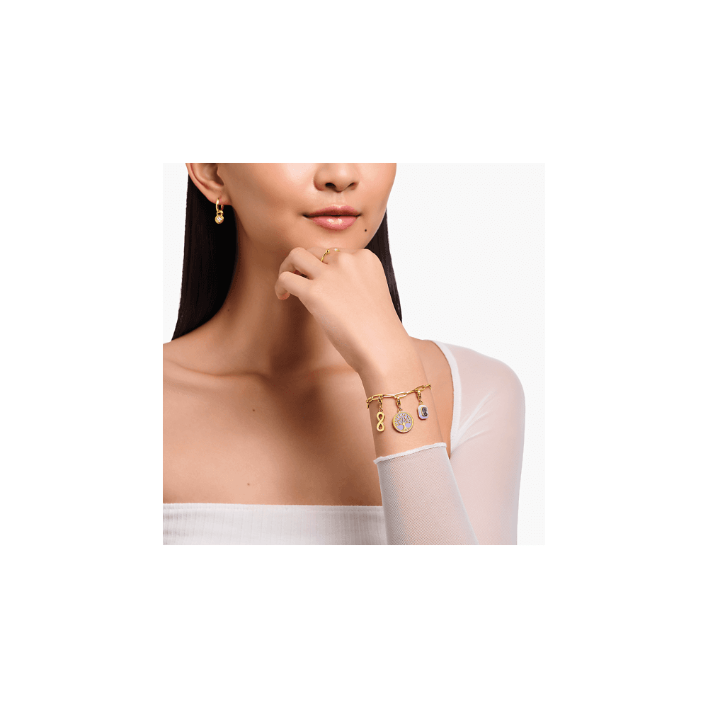 Gold on Sterling Silver Infinity Symbol Charm