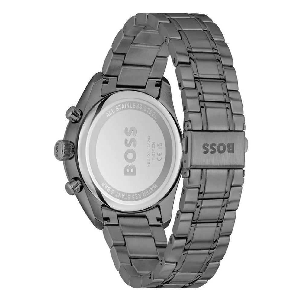 Grand Prix, Green Dial, Gents Gunmetal Stainless Steel Watch