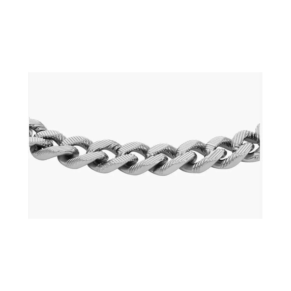 Harlow Linear Texture Chain Stainless Steel Bracelet