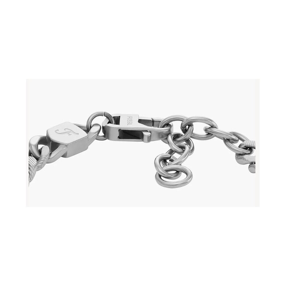 Harlow Linear Texture Chain Stainless Steel Bracelet