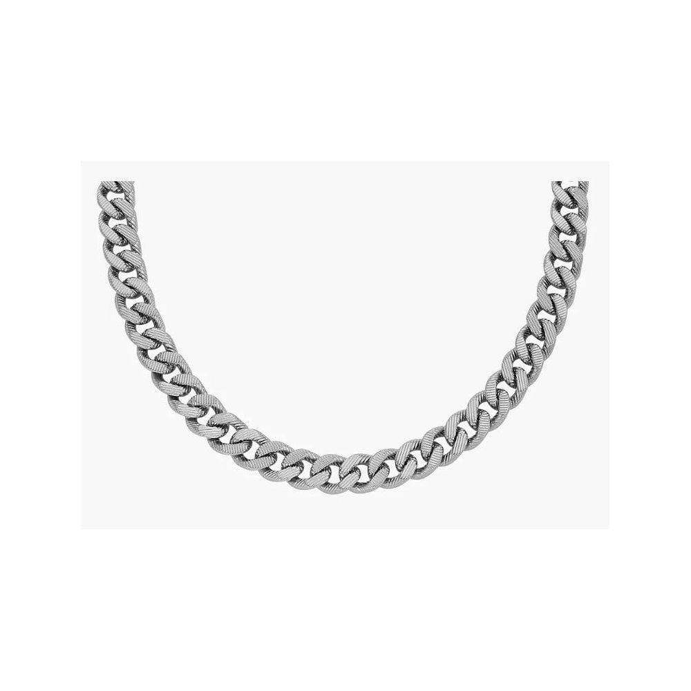 Harlow Linear Texture Chain Stainless Steel Necklace