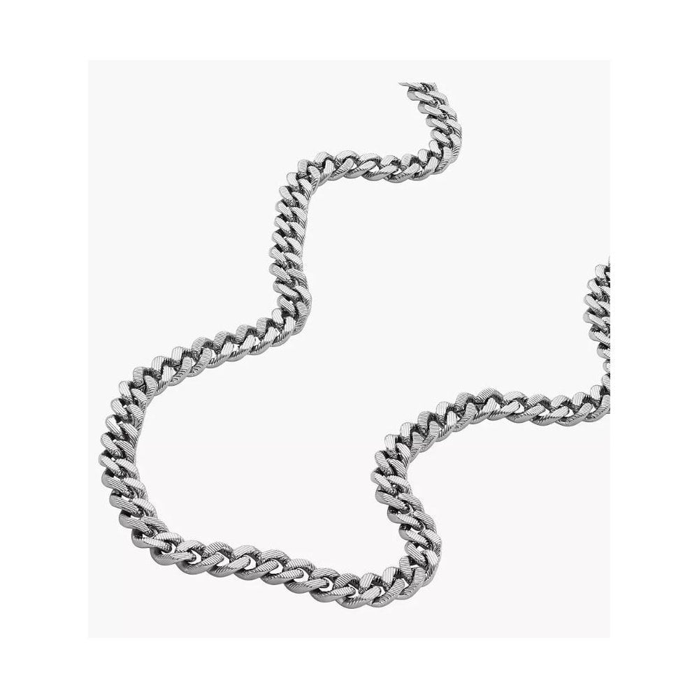 Harlow Linear Texture Chain Stainless Steel Necklace