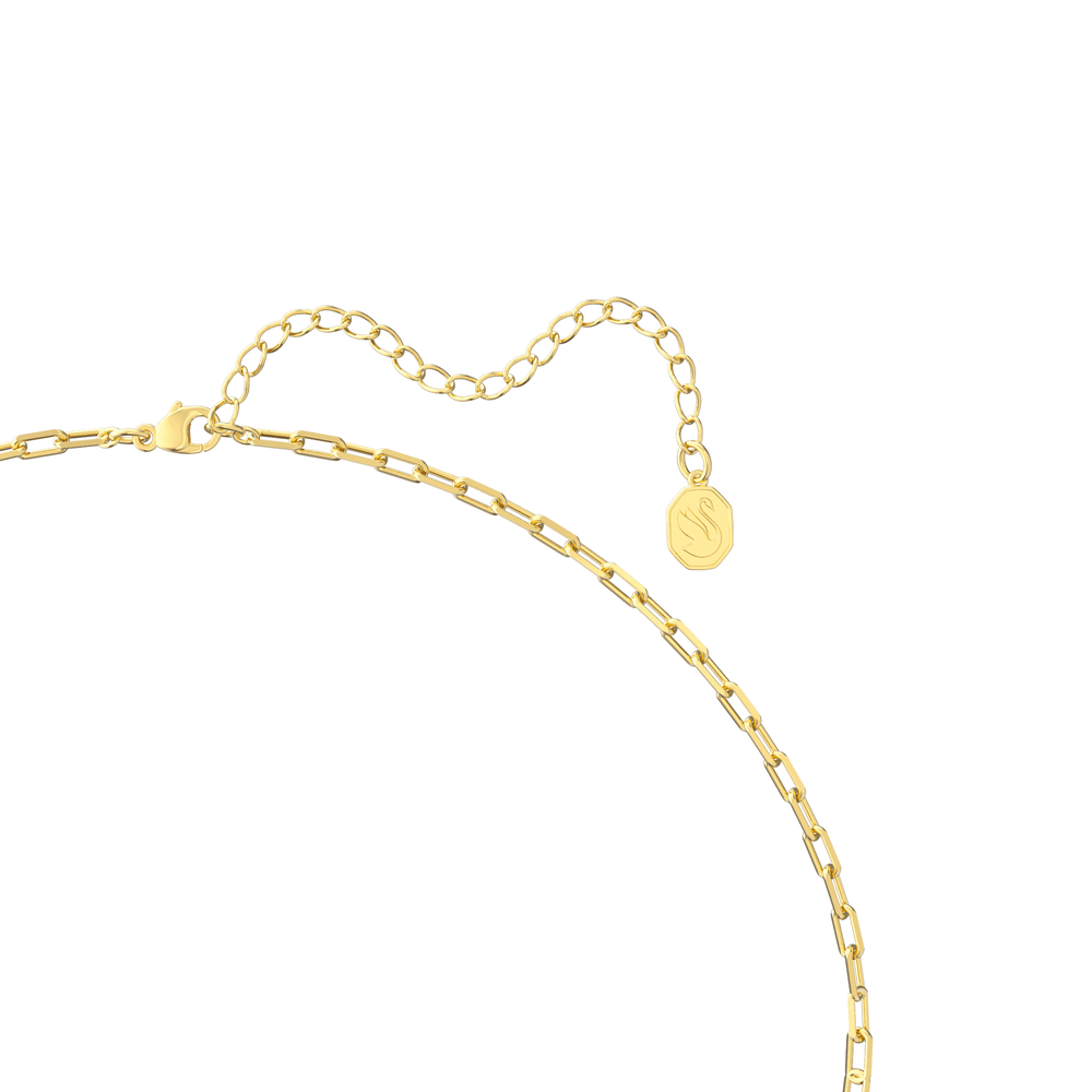 Harmonia pendant Oversized crystal, Gold tone, Gold-tone plated