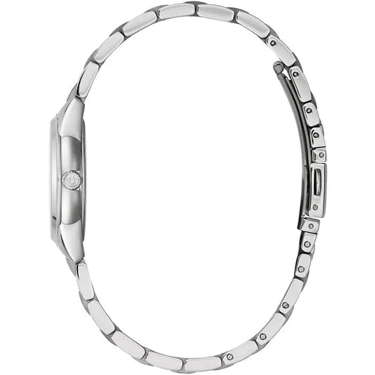 Bulova Sutton Classic White Dial Ladies Stainless Steel Watch