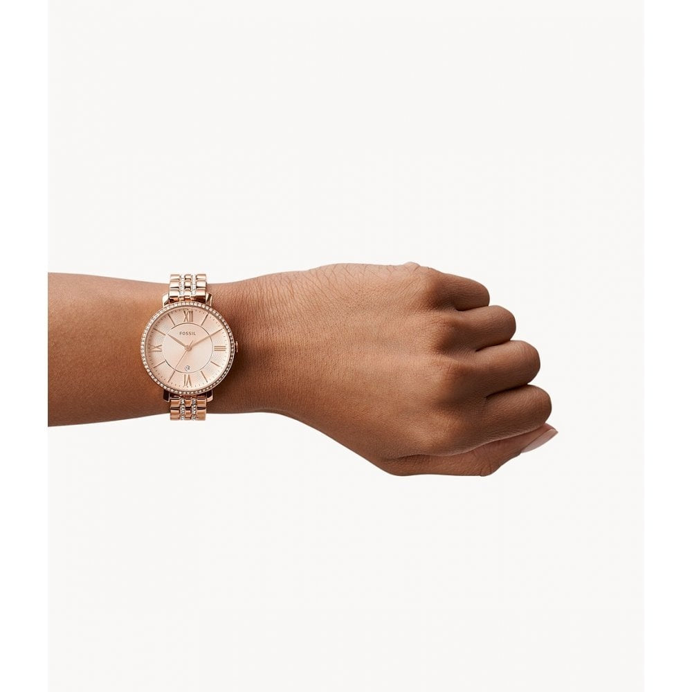 Jacqueline Rose-Tone Stainless Steel Watch