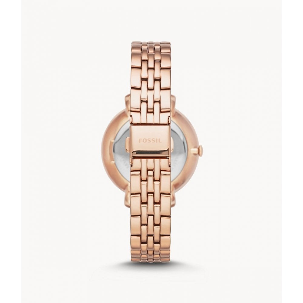 Jacqueline Rose-Tone Stainless Steel Watch