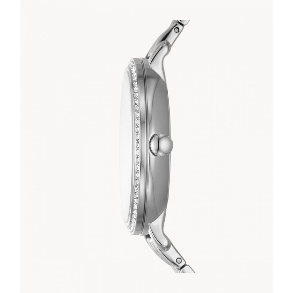 Jacqueline Sun Moon Multifunction Stainless Steel Watch