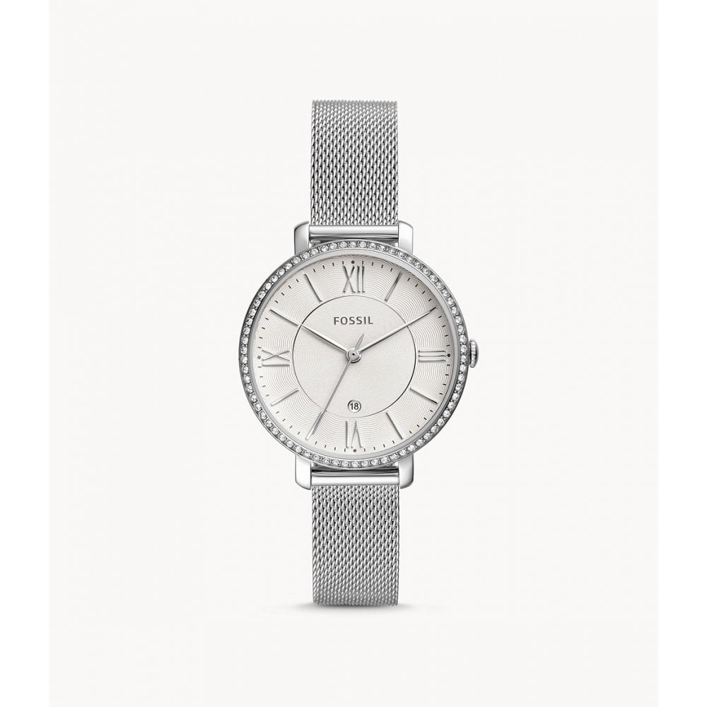 Jacqueline Three-Hand Date Stainless Steel Watch