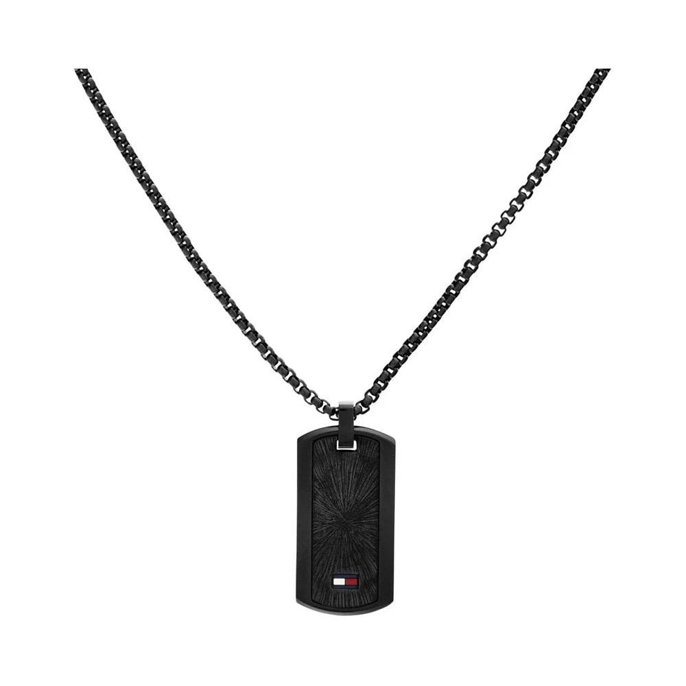 Jameson, Black Stainless Steel Gents Dog Tag Pendant