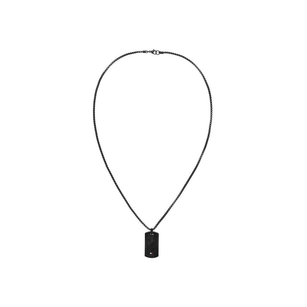 Jameson, Black Stainless Steel Gents Dog Tag Pendant