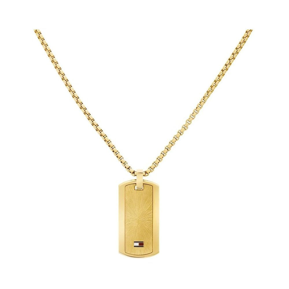 Jameson, Gold Stainless Steel Gents Dog Tag Pendant
