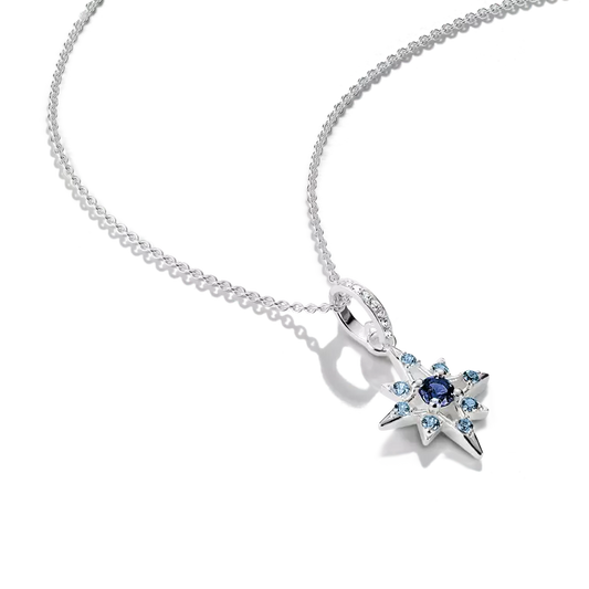 Thomas Sabo Star Necklace with Blue Zirconia