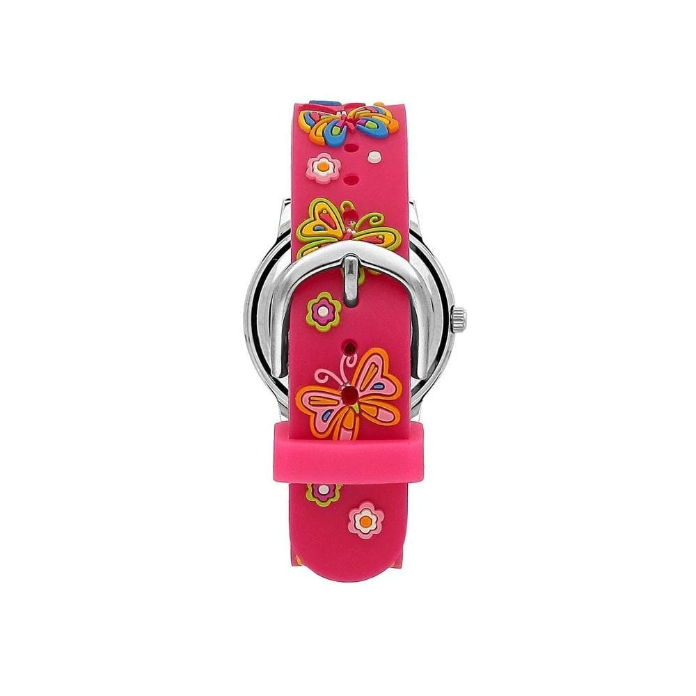 Kikou Girls Pink Butterfly Watch
