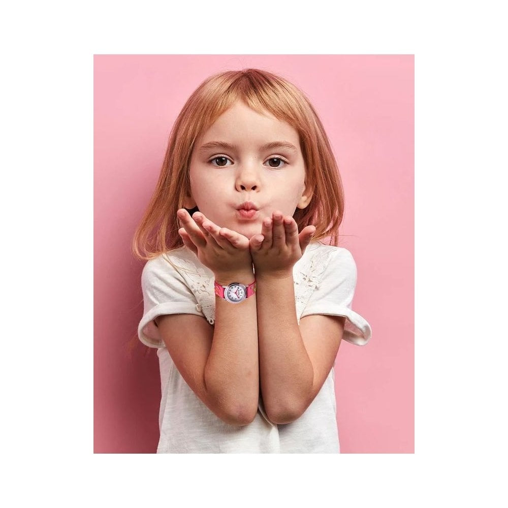 Kikou Girls Pink Butterfly Watch
