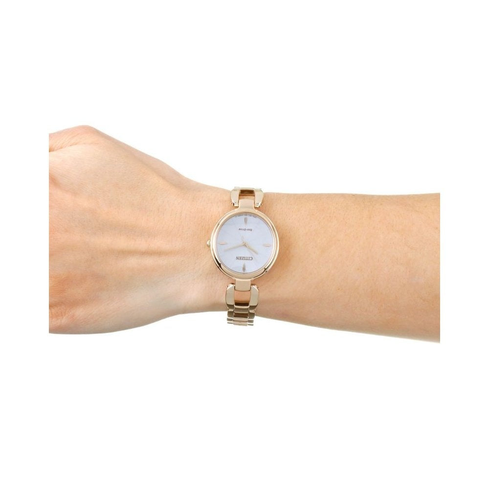 LADIES ROSE GOLD CITIZEN ECO-DRIVE WATCH