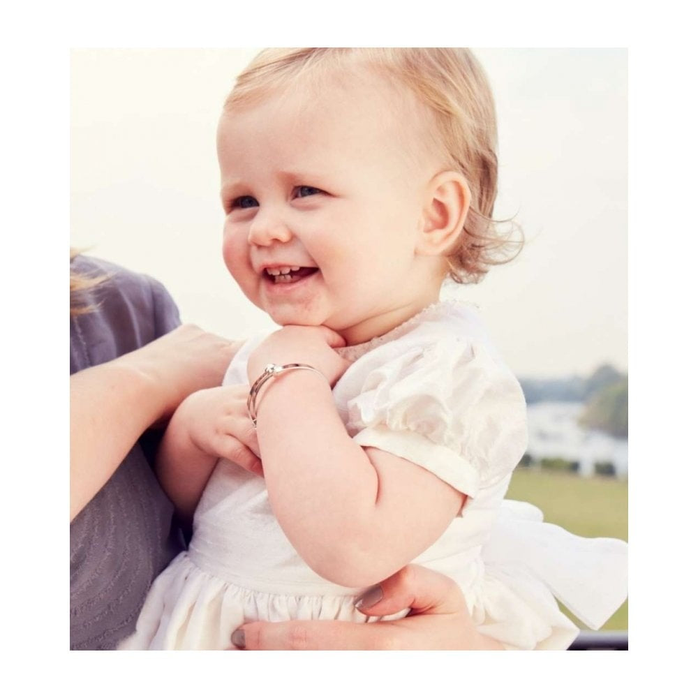 LITTLE STAR GISELE DIAMOND HEART BABY BANGLE
