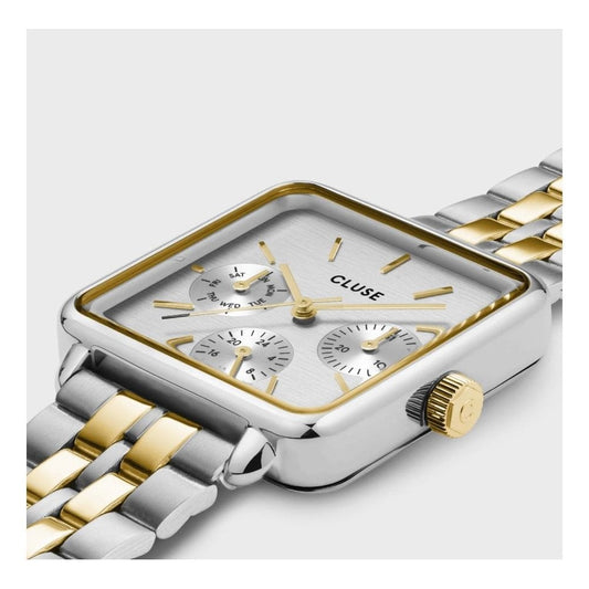 La Tétragone, Chronograph, Ladies Two-Toned Stainless Steel Watch