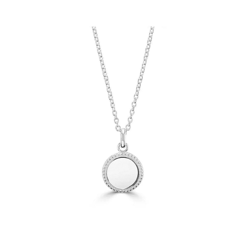 Little Star Beaded 10mm Disc Pendant