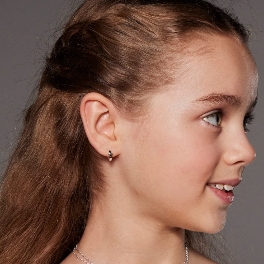 Little Star Novie Heart Hoop Earrings
