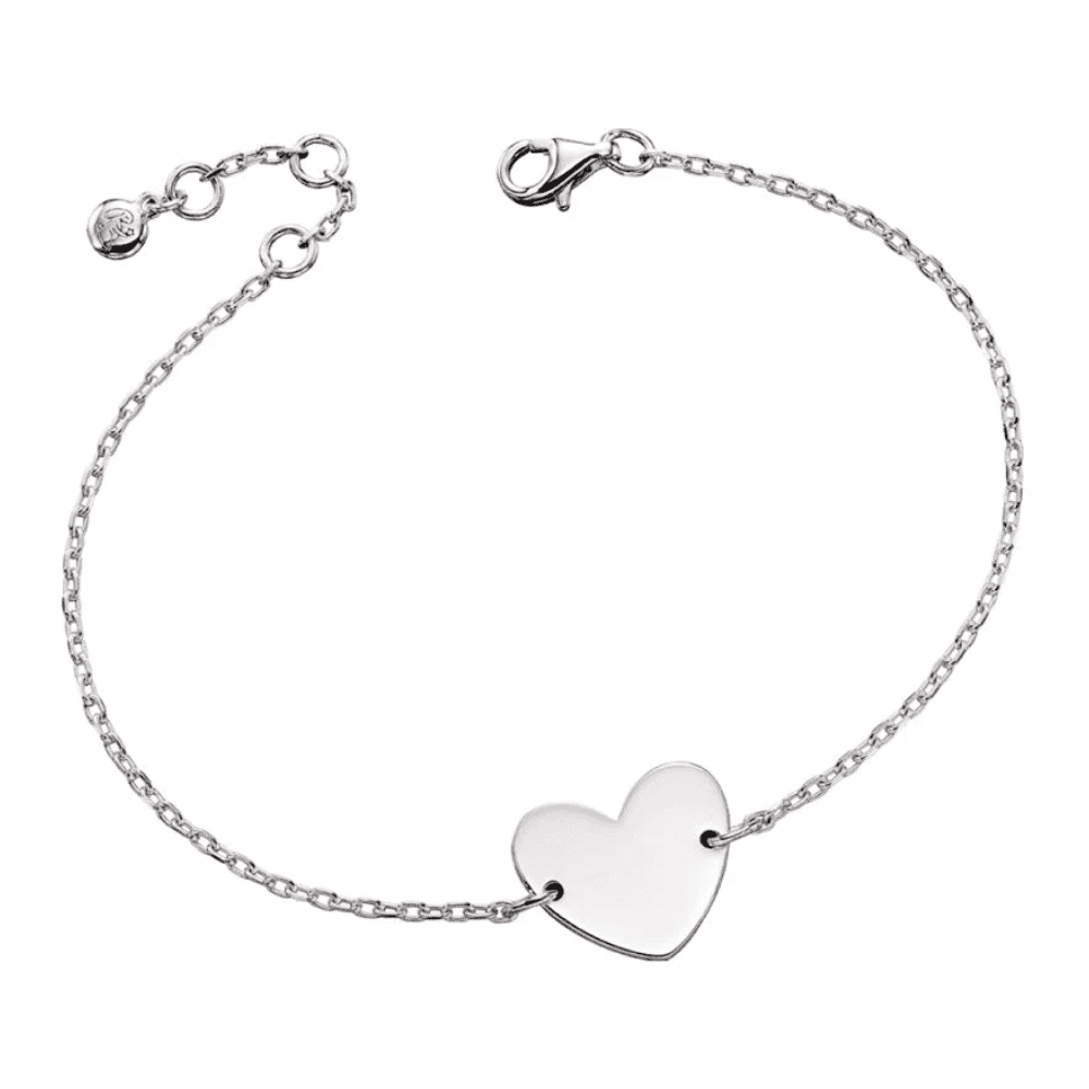 Little Star Sterling Silver Nancy Heart Adult Bracelet