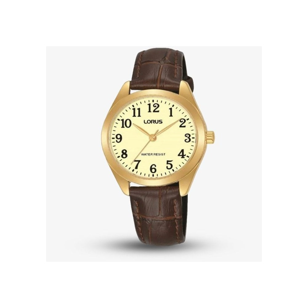 Lorus Ladies Brown Strap Watch