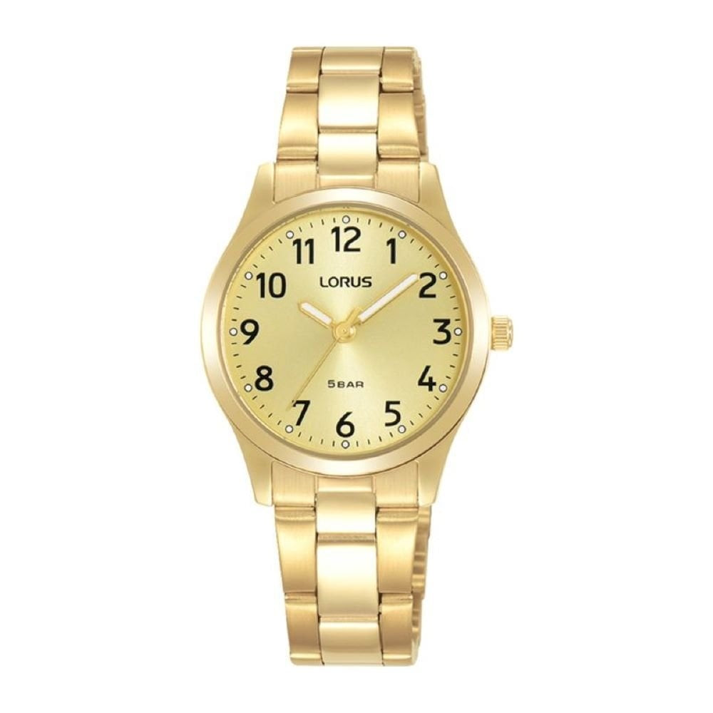 Lorus Ladies Yellow Gold Plated Steel Watch RRX14JX9