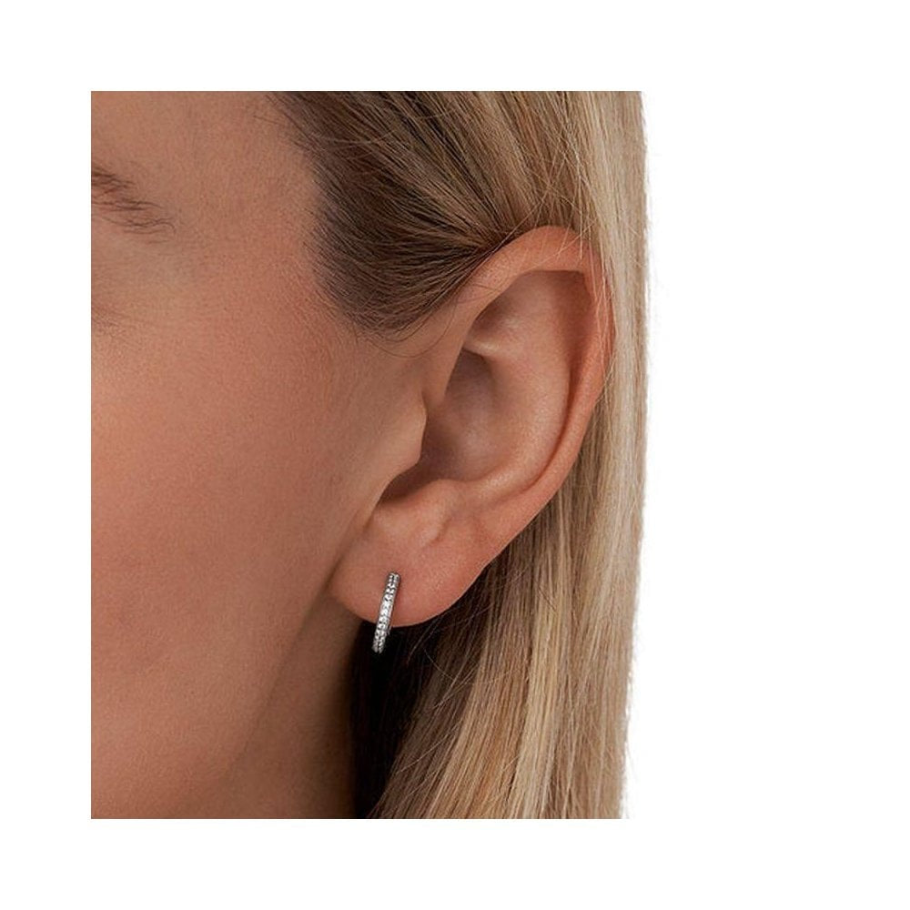 M KORS EARRINGS SS MINI HOOP