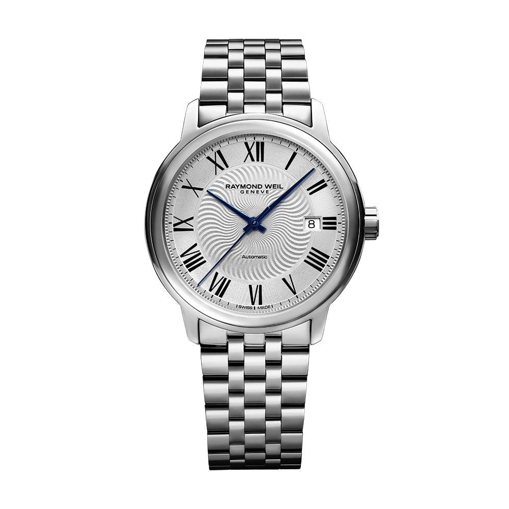 MAESTRO MEN####S AUTOMATIC STAINLESS STEEL BRACELET WATCH WITH