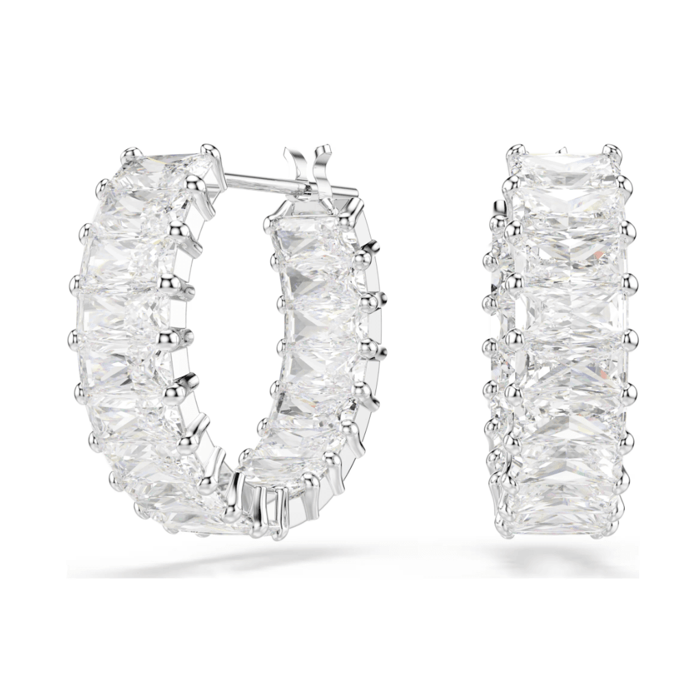 MATRIX BAGUETTE CUT HOOP EARRINGS