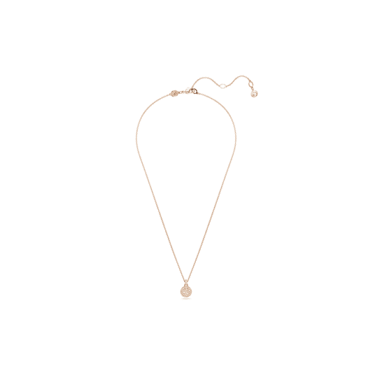 METEORA ROSE GOLD PAVE SET ROUND PENDANT