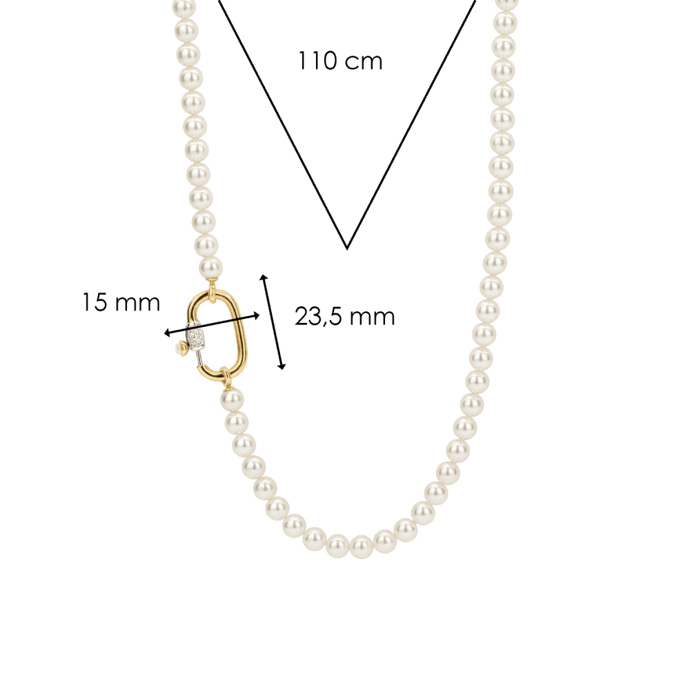 MILANO LONG PEARL NECKLACE WHICH CAN BE WORN AS DOUBLE NECKLACE