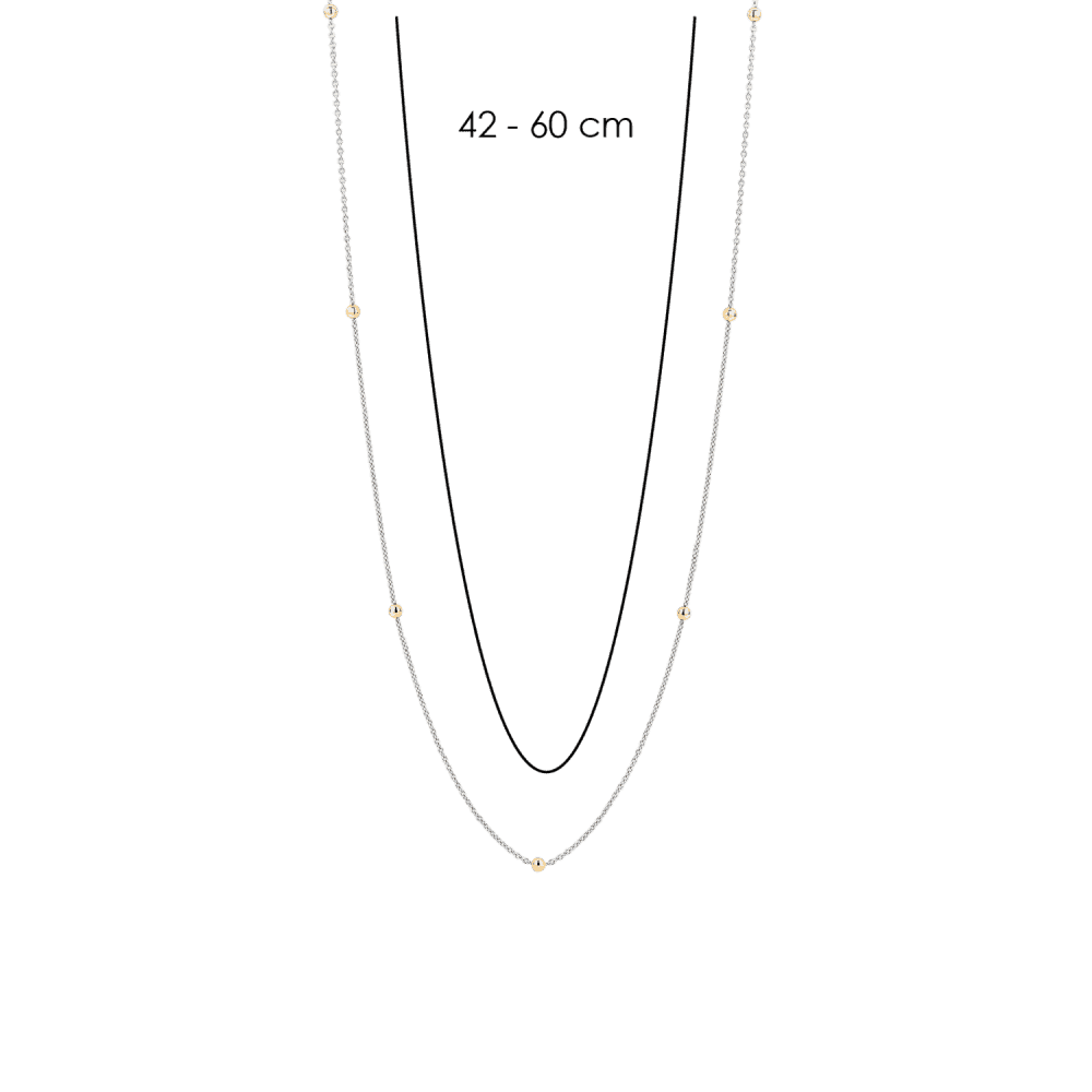 MILANO STERLING SILVER CHAIN WITH GOLD