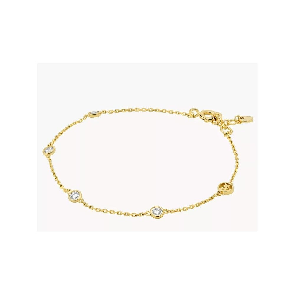 MK Gold on Silver Station Bracelet