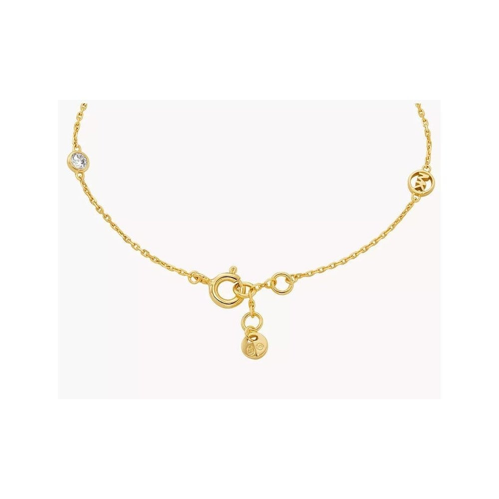 MK Gold on Silver Station Bracelet